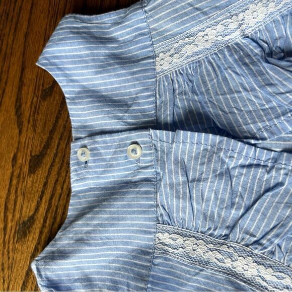 🍭6/$30 Baby Gap pinstripe tulip back sleeveless shirt for toddler girl - 18 m - Picture 6 of 6